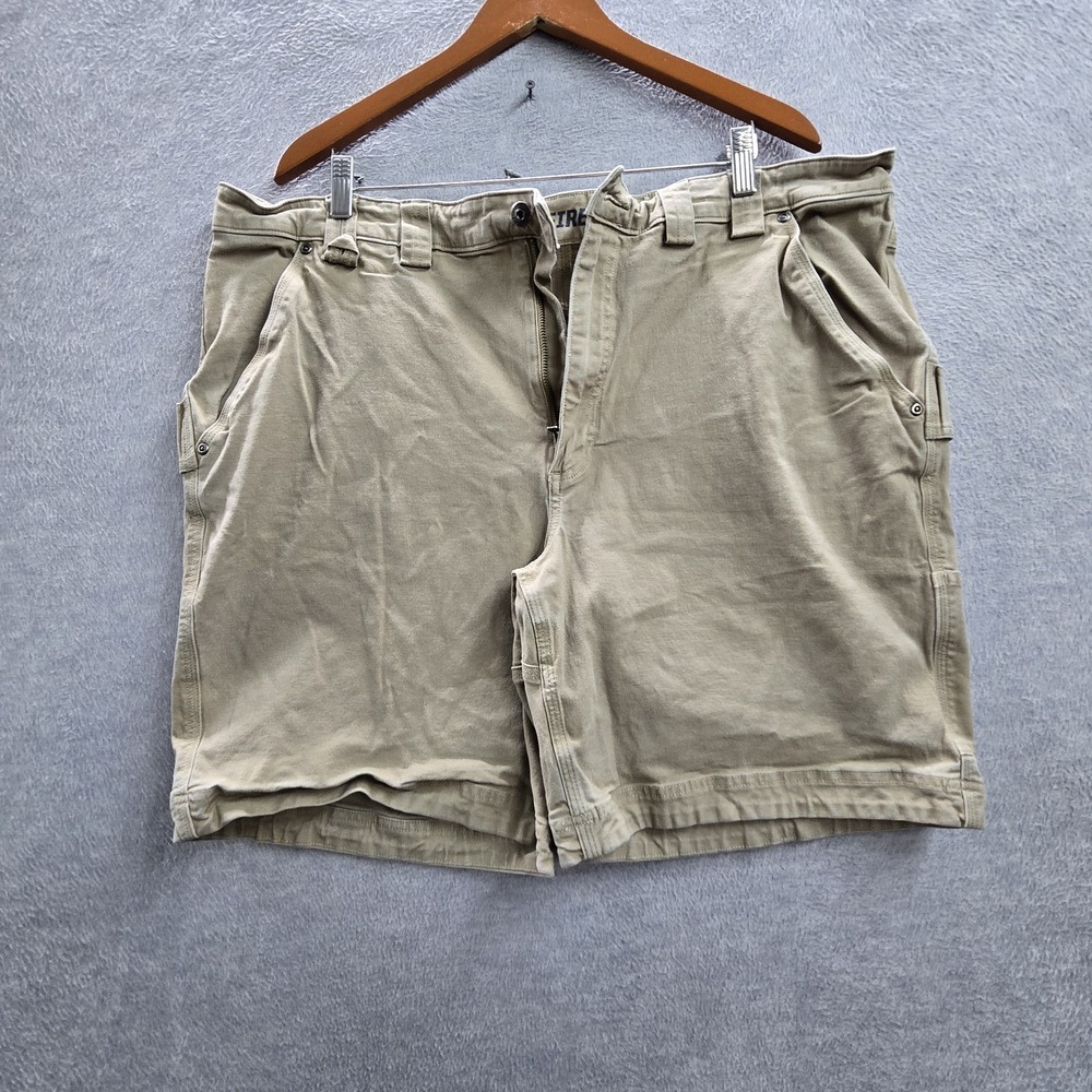 Duluth‎ Trading Co Men Shorts 44 Khaki Cargo Canvas Flex Fire Hose